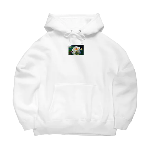 水辺に咲く純白の花 Big Hoodie