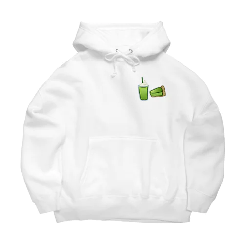 お抹茶スイーツ ワンポイント/Matcha sweets onepoint Big Hoodie