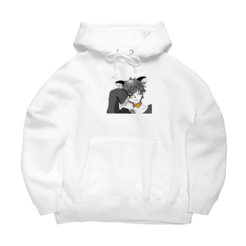 猫メン Big Hoodie