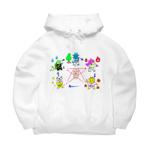 五行妙好図 Big Hoodie