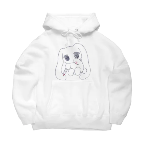 しんどみうさぎちゃん Big Hoodie