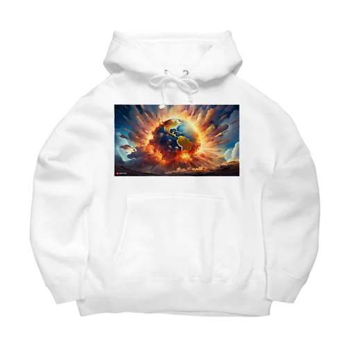 惑星が地球に落下、そして大爆発のグッズ Big Hoodie