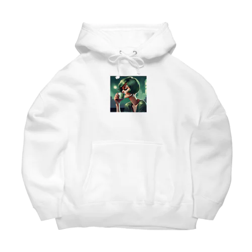 クールビューティーグリーン Big Hoodie