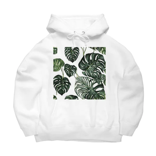 斑入りモンステラグッズ Big Hoodie