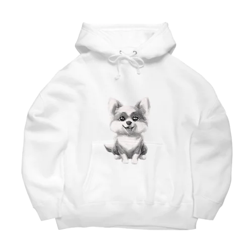 飼い主を待っている犬 Big Hoodie