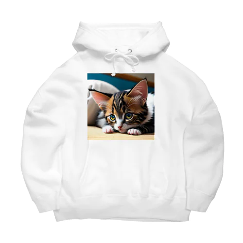 見つめる子猫 Big Hoodie