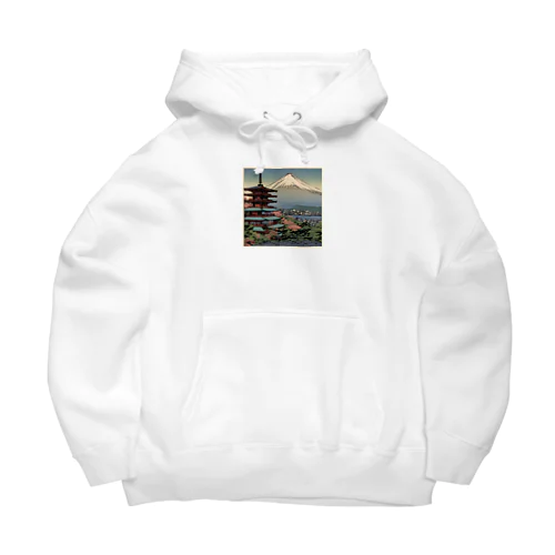 山と寺のグッズ Big Hoodie