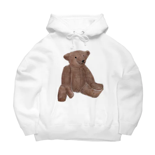 Lovely bear。brown bear Big Hoodie