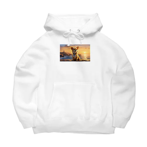 サンセットチワワ Big Hoodie