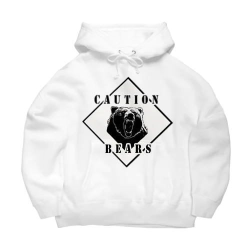 CAUTION- Bear　ｗ１ Big Hoodie