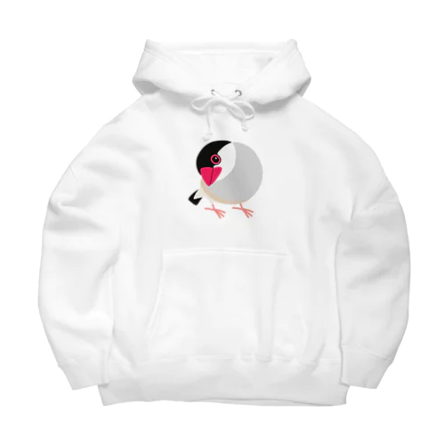 首をかしげる桜文鳥 Big Hoodie