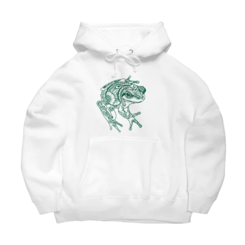 メヘンディ柄カエル Big Hoodie