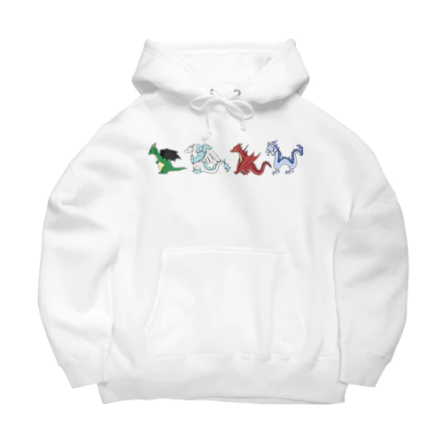 大集合！色んなドラゴンたち！ Big Hoodie