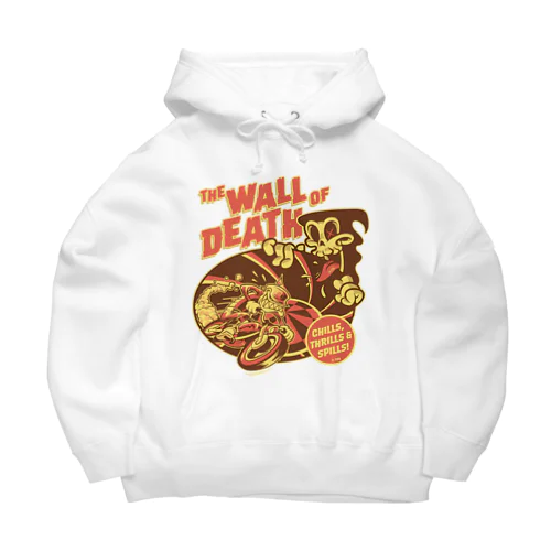 the Wall of Death : Brown / Orange  Big Hoodie