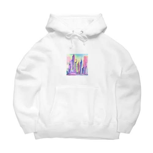 Enchanting Metropolis of the Future Big Hoodie