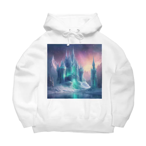 オーロラが照らす氷の城 Big Hoodie