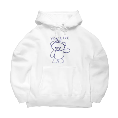 confident bear 自信に満ちたクマの子 Big Hoodie