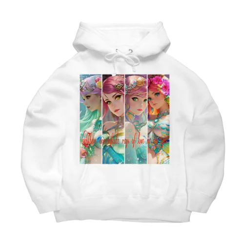 There are infinite rays of love in my eyes Big Hoodie