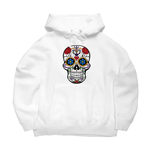 Colorful Skull   カラフル な スカル. はでな 頭蓋骨 Big Hoodie