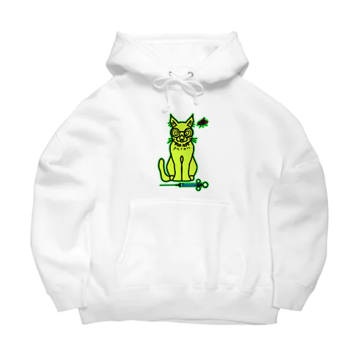 待ちきれない猫 Big Hoodie