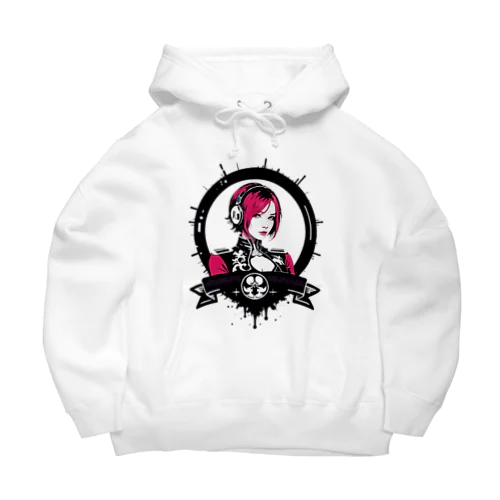 Cyberpunk DJ girl Big Hoodie