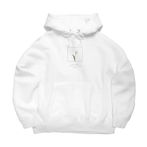 Powderpink tulip , Logoflame . Big Hoodie