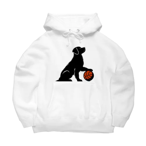 犬とバスケットボール Big Hoodie