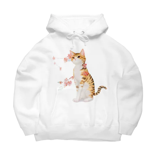 花となるねこ Big Hoodie