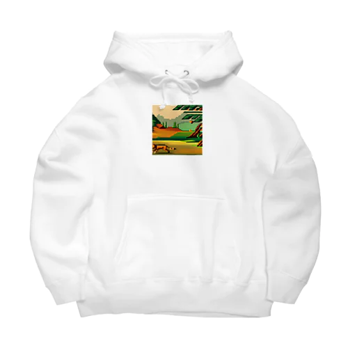 ドット柄の世界「野生の王国」グッズ Big Hoodie