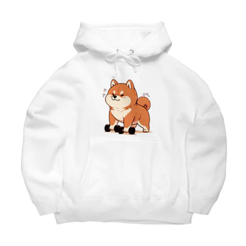 筋トレ柴犬くん Big Hoodie