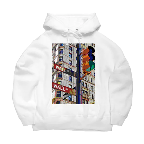 ニューヨーク ウォール街の信号機 Big Hoodie