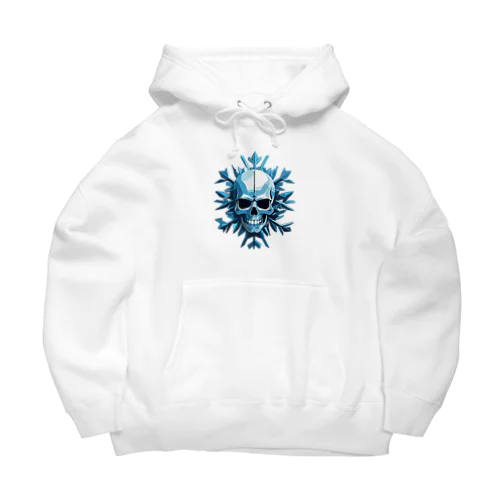 氷のスカルと雪の結晶 Big Hoodie