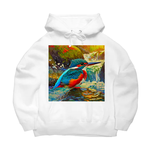 渓流のカワセミ Big Hoodie