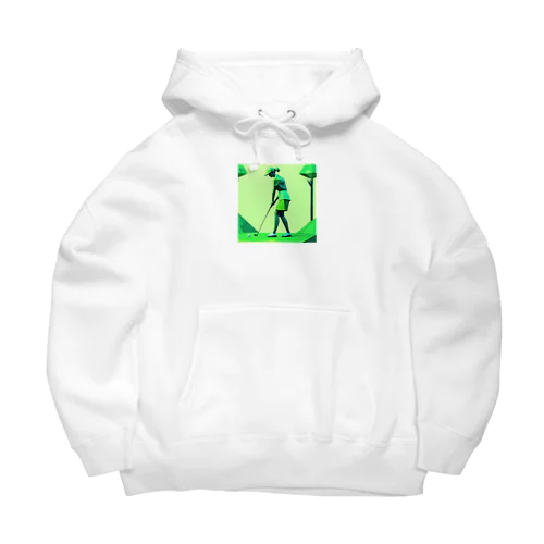 ゴルフしている美人 Big Hoodie