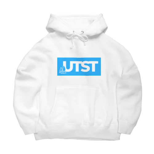 UTST Big White/LightBlue ビッグシルエットパーカー