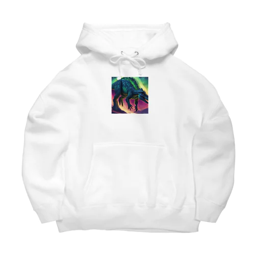 オーロラのような発光をする恐竜 Big Hoodie