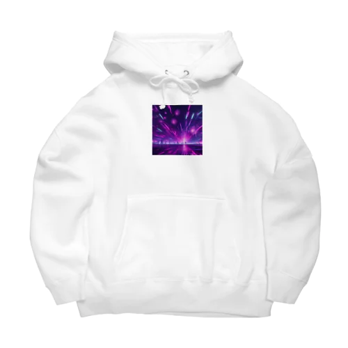 常に花火が打ち上げられている花火宇宙 Big Hoodie