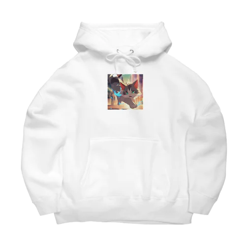 異能の力を放つ猫 Big Hoodie