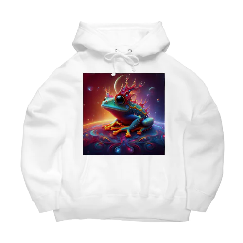 宇宙の中に浮かぶベルツノガエル Big Hoodie