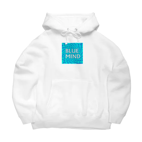 青い心のパーカー Big Hoodie