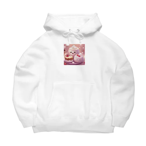 ふわふわマシュマロかわいいプリン Big Hoodie