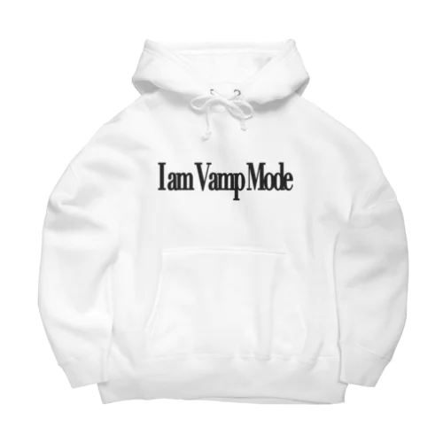 Logo(BLACK) Back print Big Hoodie | I am MUSIC ビッグシルエットパーカー