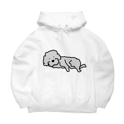 なにか？とちょっ起きるワンさん　犬 Big Hoodie