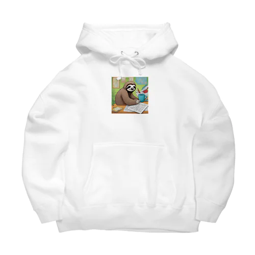 "A Sloth Trying Various Things"  Big Hoodie