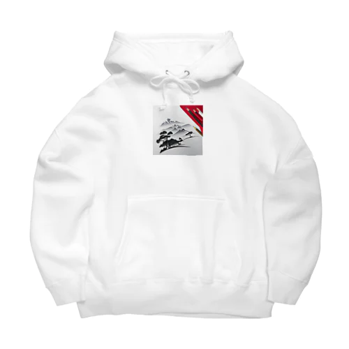 ワンポイント浮世 Big Hoodie