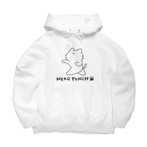 猫パンチ Big Hoodie