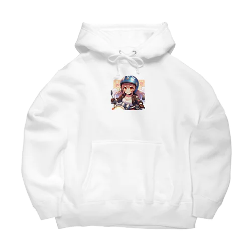 バイク女子　ばくおん!!系 Big Hoodie