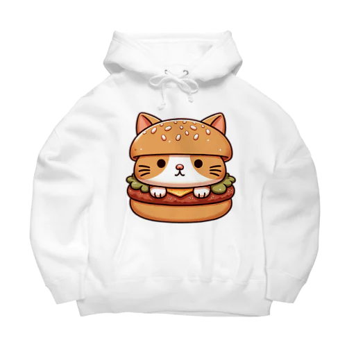 猫バーガー Big Hoodie