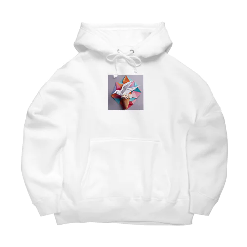 ice meets オリガミツバメ Big Hoodie