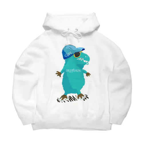 カピバラ‐🧢🕶ｂ1 Blue Big Hoodie